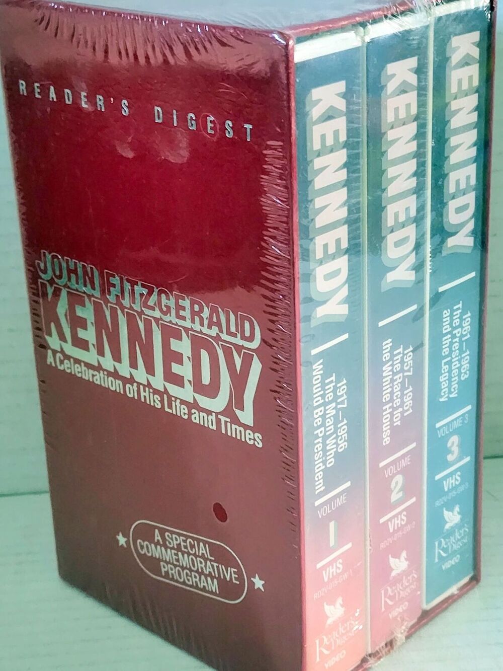 Readers Digest VHS Set of 3 JOHN F KENNEDY Special Commemorative Program LIFE
